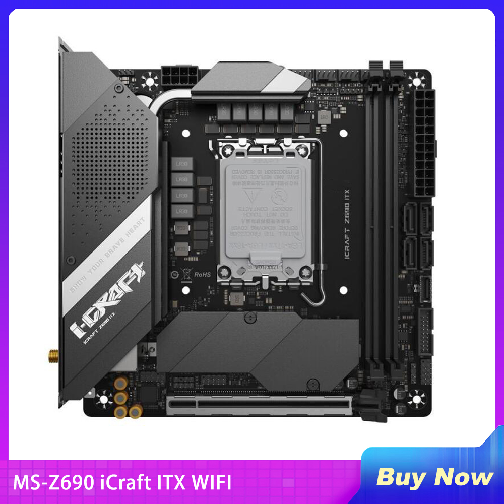 Lga1700 Itx Motherboard Ddr5 - اللوحة الأم الجديدة MS-Z690 iCraft ITX