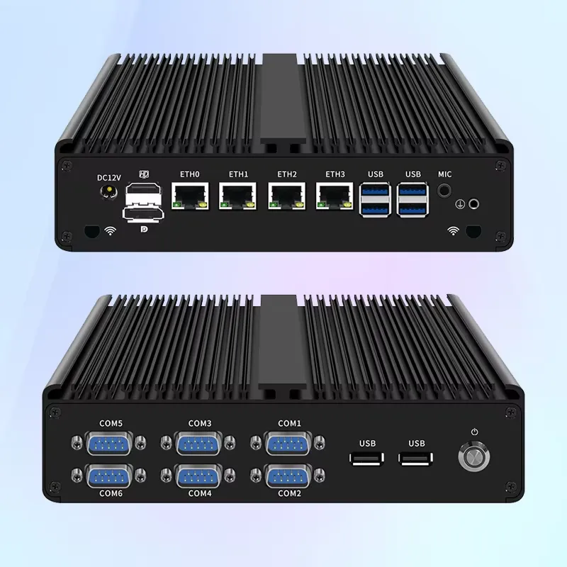 Fanless Industrial Pc Rs485 Core I7 - كمبيوتر صناعي صغير بدون مروحة، معالج