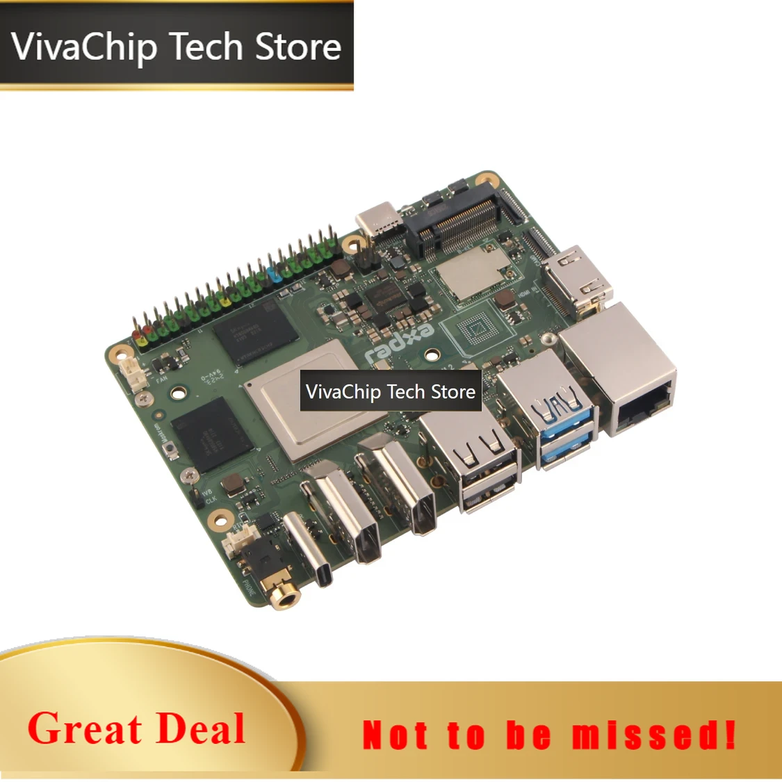 Rockchip Rk3588 Development Board - VivaChip TechRadxa ROCK 5B+ مع معالج