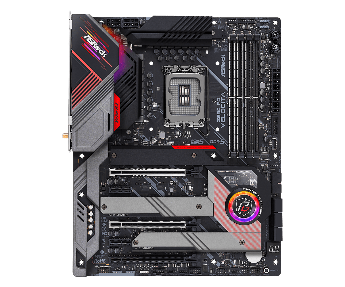 لوحة أم Asrock Z690 PG VELOCIT - مراجعة Lga1700 Itx Motherboard Ddr5 وسعره