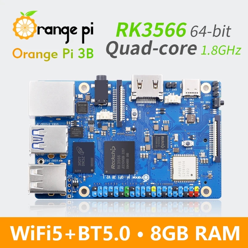 أورانج باي 3B بذاكرة 8 جيجاباي - مراجعة Rockchip Rk3588 Development Board وسعره
