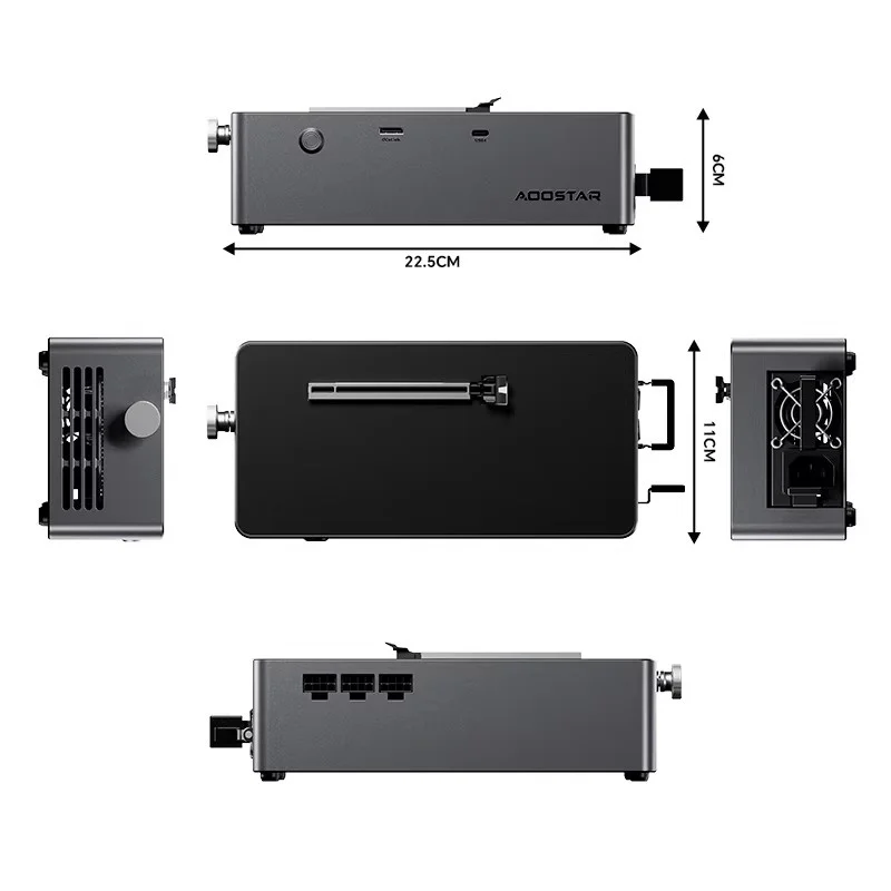 AOOSTAR AG01 AG02، قاعدة توصيل - مراجعة Oculink Egpu Mini Pc وسعره