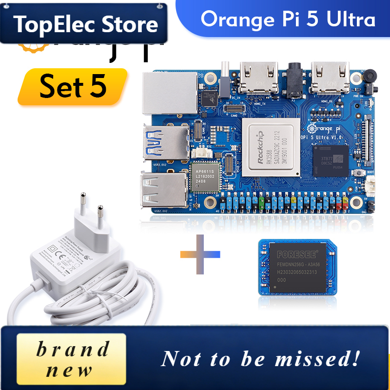توب إلك أورانج باي 5 ألترا + م - مراجعة Rockchip Rk3588 Development Board وسعره