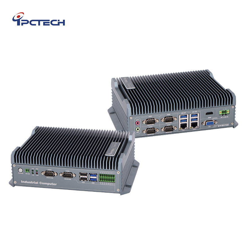 كمبيوتر صناعي صغير بدون مروحة  - مراجعة Fanless Industrial Pc Rs485 Core I7 وسعره