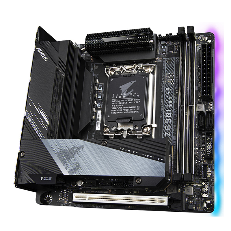 لوحة أم Gigabyte Z690I AORUS U - مراجعة Lga1700 Itx Motherboard Ddr5 وسعره