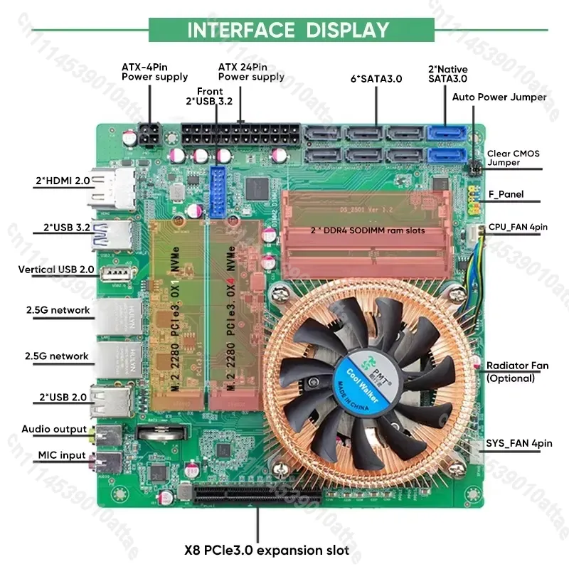 متوافق مع Topton AMD Ryzen 7 5 - مراجعة Nas Motherboard 8 Sata Mini Itx وسعره