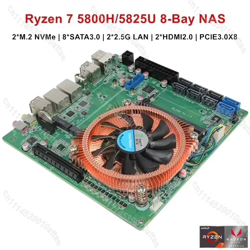 متوافق مع Topton AMD Ryzen 7 5 - مراجعة Nas Motherboard 8 Sata Mini Itx وسعره